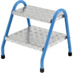 Eurokraftpro - eurokraft pro, escabeau en tle d'acier, standard, 2 marches,