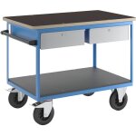 Eurokraftpro - eurokraft pro, chariot de montage, 2 tiroirs, corps bleu clair