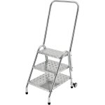 Eurokraftpro - eurokraft pro, escabeau en t�le d'acier, avec main courante et