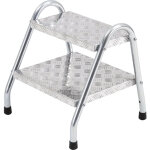 Eurokraftpro - eurokraft pro, escabeau en t�le d'acier, standard, 2 marches,