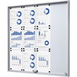 Eurokraftpro - eurokraft pro, vitrine d'affichage à portes coulissantes, l x h Eurokraftpro - eurokraft pro, vitrine d'affichage à portes coulissantes, l x h