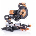 Evolution - scie  onglet lectrique 255mm r255sms - db + double biseau avec lame multi - matriaux