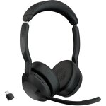 Evolve2 55 casque st�r�o sans fil avec air comfort technology, microphones � r�duction de bruit et anc, ...