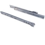 Evotrade - paire de coulisses  galets avec fixation par vis compatibles ikea pour tiroir en bois et ...