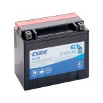 Batterie moto exide etx20h - bs ytx20h - bs 12v 18ah 270a