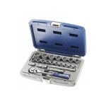 Coffret de douilles 3 / 8' 12 pans - m�triques - 22 pi�ces - e031805 - ce produit de marque est neuf. ...