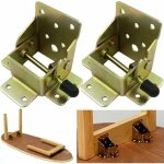 Extension de pied de table pliante autobloquante à 90 degrés, triomphe support d'étagère pliable, télescopique ... Extension de pied de table pliante autobloquante à 90 degrés, triomphe support d'étagère pliable, télescopique ...