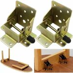 Extension de pied de table pliante autobloquante � 90 degr�s, triomphe support d'�tag�re pliable, t�lescopique ...