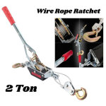 Extracteur de c�ble en acier robuste � 2 crochets, 2 tonnes - outil � cliquet pour treuil de cha�ne - ...