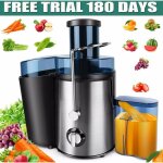 Extracteur de jus de l�gumes fruits �lectrique acier inoxydable, en acier, 18000rpm 1000w