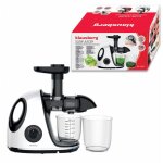 Extracteur de jus lent 150 w pour fruits et l�gumes pression � froid klausberg kb - 7864