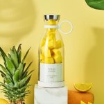 Extracteur de jus portable 350 ml ? rechargeable par usb ? 50w avec 6 lames ? pour smoothies et shakes ...