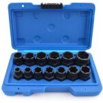 Extracteur de vis 13 pi�ces, extracteur ecrou antivol universel, douille torx femelle coffret pour enlever ...