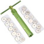 Extrudeuse en p�te en acier inoxydable avec 20 disques d'extrusion pour g�teau sucre objets d'art