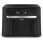 Ey901n10 dual easy fry - friteuse � air chaud , couleur noire - tefal