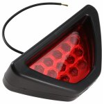 F1 style 12 led arrire feu stop lumire troisime stroboscope lentille rouge drl antibrouillard
