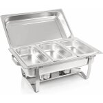 F433 - 3 r�chaud chauffe - plats 3x gn1 / 3 bain marie avec couvercle, 60x37x29cm - bc - elec