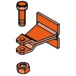 Faac pi�ce d�tach�e fixation frontale 422 7220515