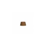 Abat - jour salma e27 bois fonc� 15dx12dx13h conique ouvert