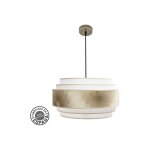 Fabrilamp - abrila akunadecor abat - jour 3 luminaires n�pal or 50 cm