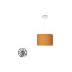 Fabrilamp - abrila akunadecor pendentif mod�le fashion avec abat - jour orange 30 cm