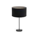 Fabrilamp - lampe  poser tania 1xe27 noir / noir / gris bois 62x30x30 cm