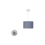 Fabrilamp - pendentif mode 1xe27 blanc / bleu regx30x30 cm