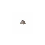 Tenorio abat - jour pyramide e27 lin gris 15dx8dx11h