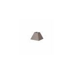 Tenorio abat - jour pyramide e27 lin gris 20dx10dx15h