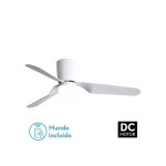 Fabrilamp - todolampara - ventilateur de ventilateur de plafond avec lumi�re led moteur 18w dc mod�le ...