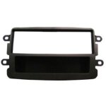 Facade autoradio 1din compatible avec dacia lodgy ap12 - noir - avec vide poche Facade autoradio 1din compatible avec dacia lodgy ap12 - noir - avec vide poche