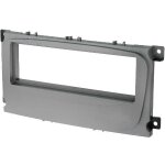 Facade autoradio 1din compatible avec ford c - max 07 - 10 - argent