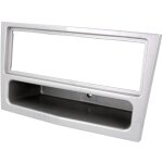 Facade autoradio 1din compatible avec opel astra h astra twin top avec vide - poche - beige