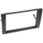 Facade autoradio 2din compatible avec audi a4 b6 b7 02 - 09 noir