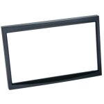 Facade autoradio 2din compatible avec citroen c2 c3 fiat scudo peugeot 207 307 ap01 noir