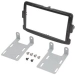 Adnauto - facade autoradio 2din compatible avec dacia logan duster opel vivaro renault trafic - noir ...