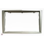 Facade autoradio 2din compatible avec opel corsa d 06 - 11 - argent satin