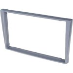 Facade autoradio 2din compatible avec opel renault suzuki - argent clair