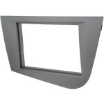 Facade autoradio caliber raf4003sdd compatible avec seat leon 05 - 12 - argent fonce
