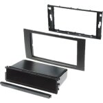 Facade autoradio fa1530c compatible avec ford 04 - 10 - anthracite - 1din avec vide - poche
