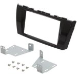 Facade autoradio fa326b compatible avec mitsubishi mirage spacestar ap13 noir brillant
