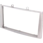 Facade autoradio fa437a compatible avec peugeot 308 et 308sw 07 - 09 - argent 2din