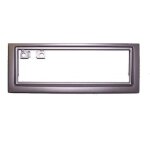 Facade autoradio compatible avec peugeot 407 04 - 10 1din - argent