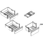 Beko - fa�ade de tiroir de cong�lateur (rep�re 2585) 404x210 mm