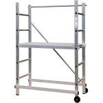 Facal ? �chafaudage roulant aluminium 1, 50 m ? hauteur de travail max 6, 90 m ? charge max 200 kg ? ...