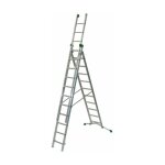 Matis�re - echelle transformable 3 plans 10 + 11 + 11 barreaux - longueur max. 8. 10m - sol plat ou irr�gulier ...