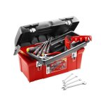 Caisse a outils facom 20 outils - 5 tournevis protwist + 9 cls mles + 4 cls a fourche + marteau rivoir ...