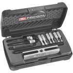 Facom - assortiment de fa�ades 'microm�canique' - extracteur, inserts d'�cartement bo�te en plastique, ...