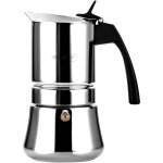 Fagor - etnica cafeti�re expresso italienne induction, acier inoxydable 4 tasses de caf� argent