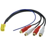 Faisceau autoradio iso3 mini iso jaune vers rca ampli - rajouter 1 ampli sur 1 poste origine